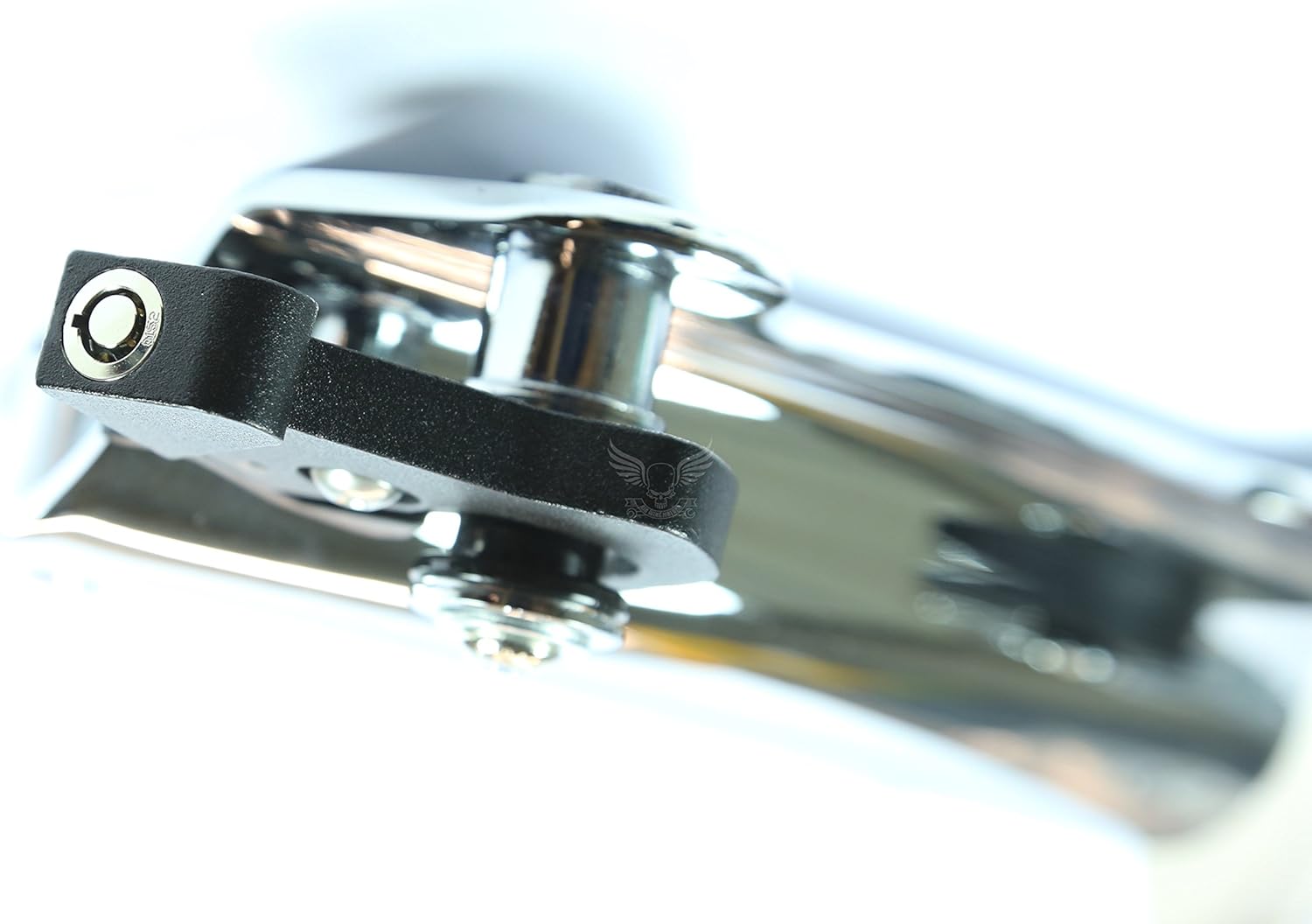 Locking Detachable Rotary Docking Latches for Harley-Davidson Touring, Softail, Dyna, Sportster – Sissy Bar and Luggage Rack Mounts – Includes Lock and Keys