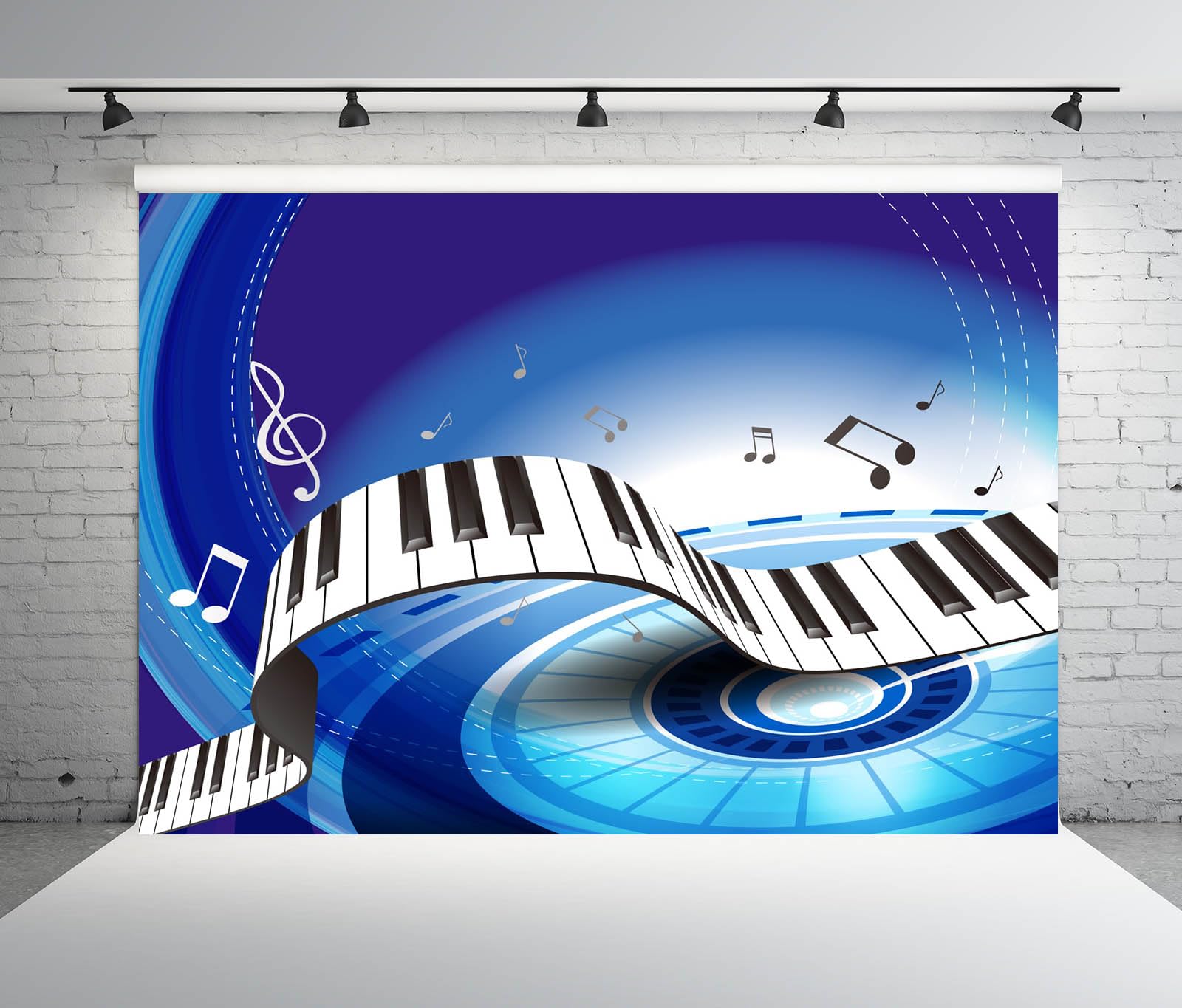 9x6ft Photo Booth Background 9x6ft Music Notes Photography Backdrop ...