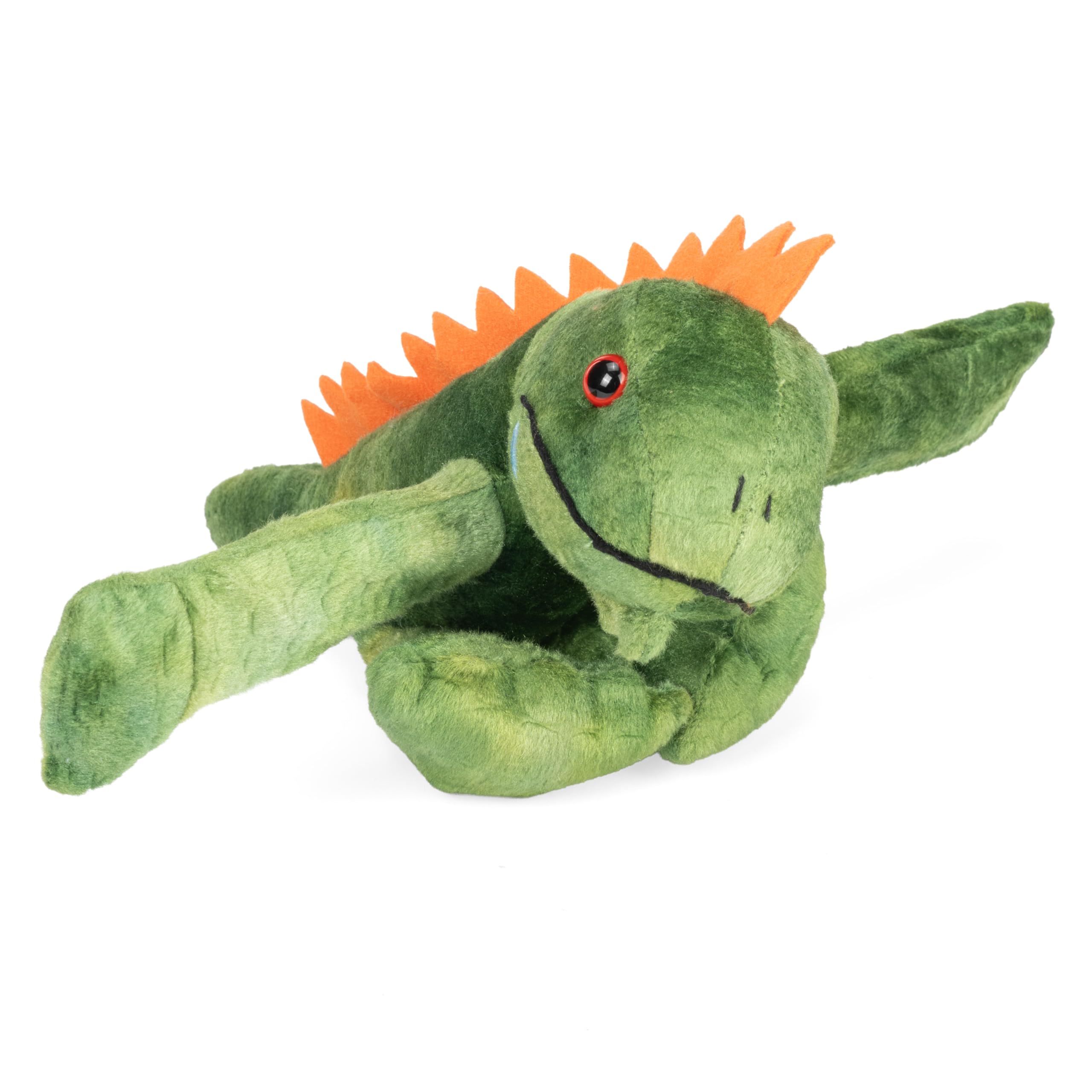 Wild Republic Huggers Iguana, Stuffed Animal, 8 Inches, Slap Bracelet, Plush Toy, Fill is Spun Recycled Water Bottles