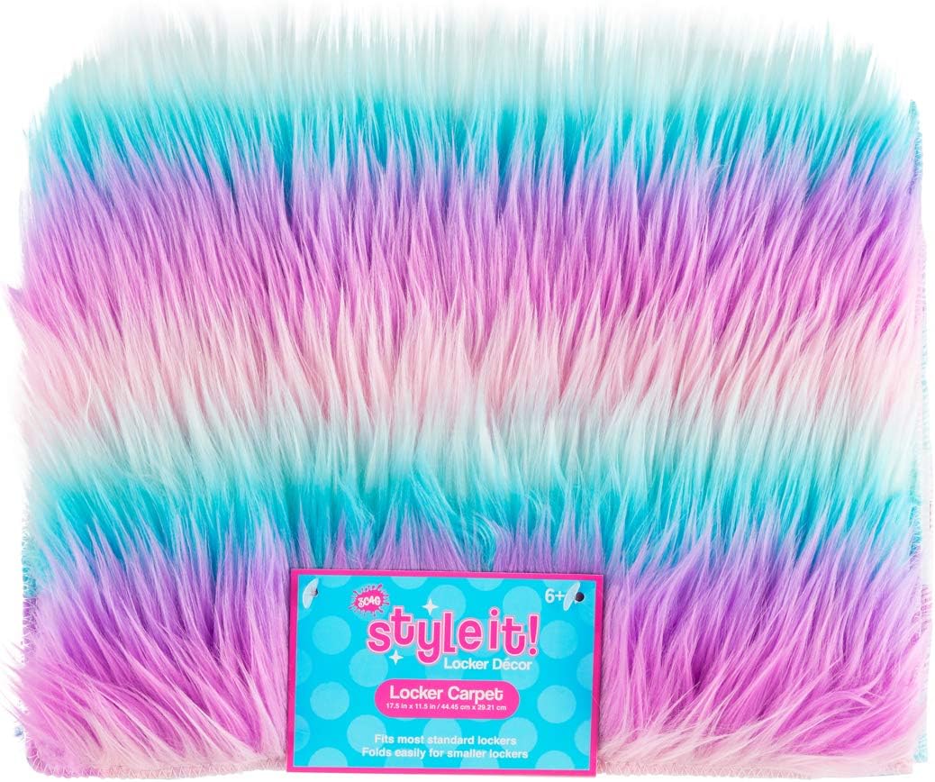 3C4G Fun Fur Locker Carpet, Iridescent