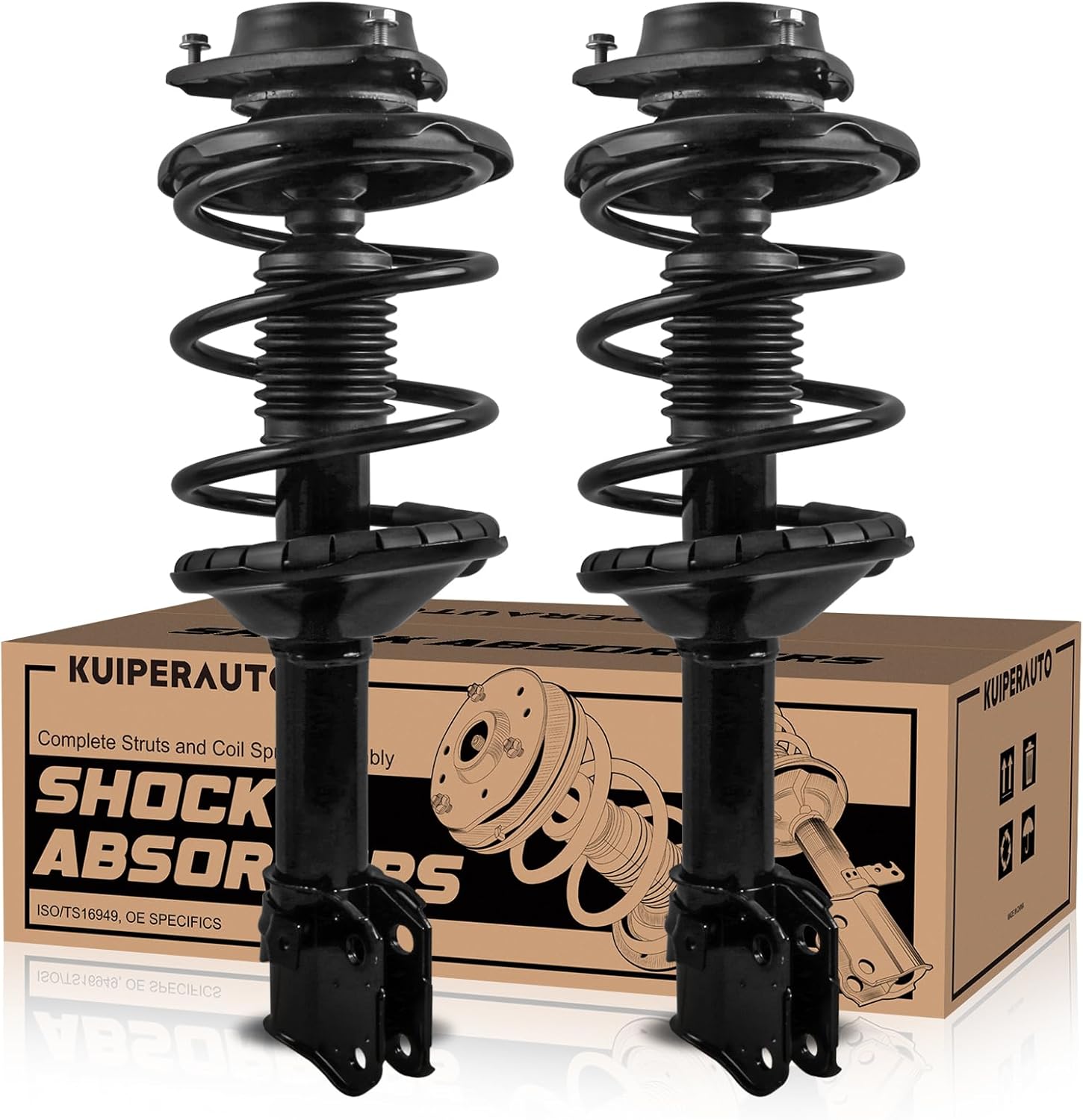 Front Complete Struts shocks Assembly w/Coil Spring 172243 172242 Compatible for 2000-2004 Subaru Outback Shock Absorbers Replacement 2PCS