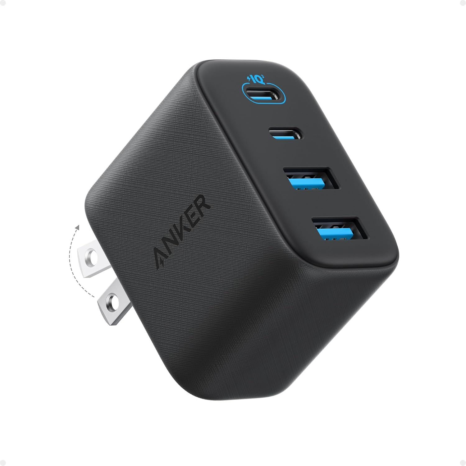 Zolo USB C Charger Block, 50W Max Output Type C Charger Fast Charging | 2 USB C and 2 USB A, for iPhone 17/17 Pro Max/16 Series, MacBook, iPad, Pixel, Galaxy, Apple Watch and More (1-Pack, Black)