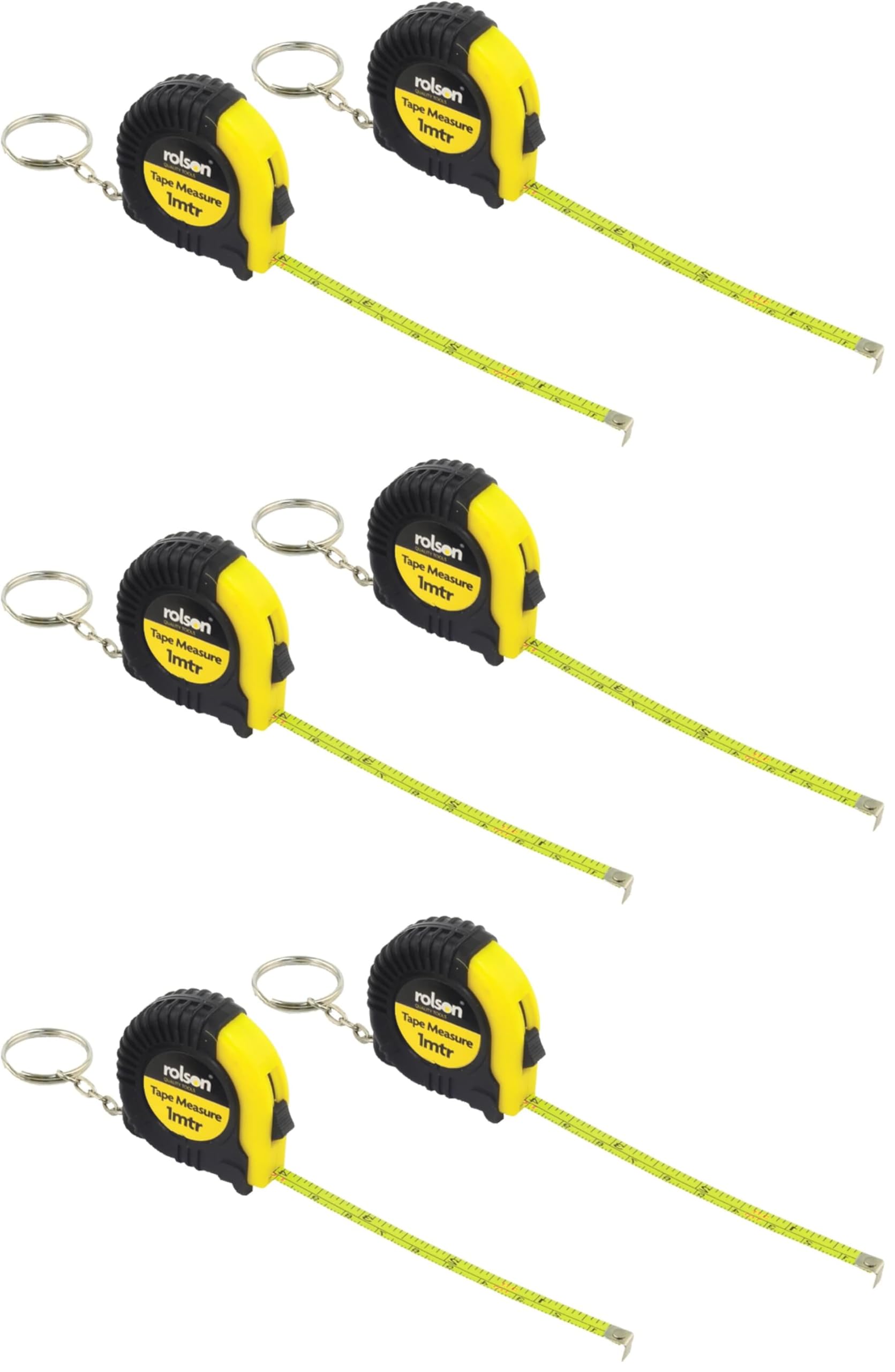 Rolson Mètre ruban 1 mètre (2 pièces) (Lot de 3)