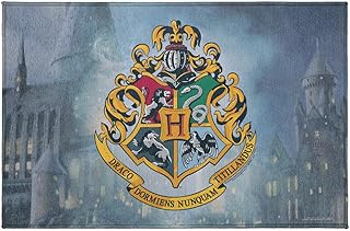 GRAPHICS & MORE Harry Potter Anti-Slip Welcome Doormat, 20â€ x 31.5â€ Hogwarts Logo Door Mat for Indoor & Outdoor, Front Entrance, Outside Patio/Inside Entry Way