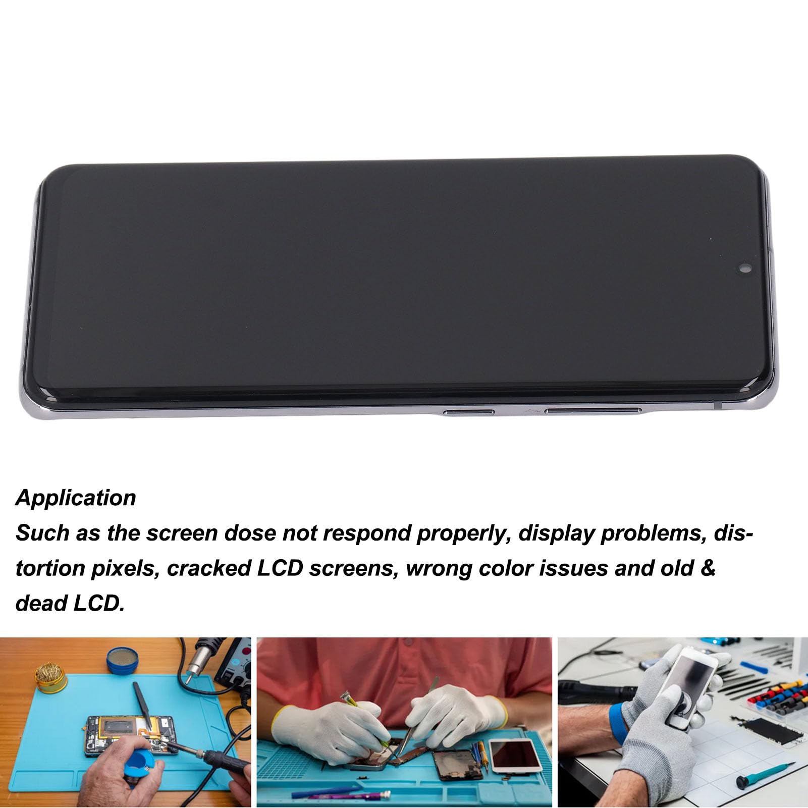 Wymiana Ekranu LCD Telefonu, Komponenty do, Wyświetlacz Uchwytu do G981R4 G981F G980 S20, Ekrany (GRAY)