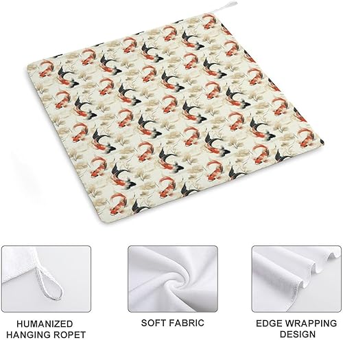 Miniatura 3 de Decorative Hand Towels for Bathroom - Retro Goldfish Print Soft Absorbent Small Bath Hand Towels for Kitchen, Farmhouse, Spa, Hotel, Guest Tea and