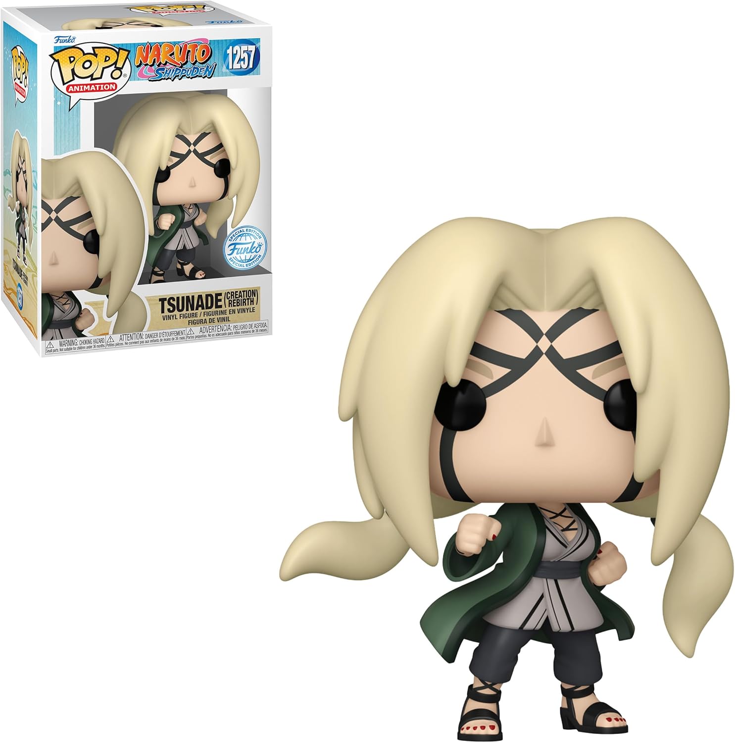 Funko Pop! Animation - Naruto Shippuden: Tsunade Senju (Creation Rebirth) #1257 - Exclusive 4-Inch Special Edition Vinyl Figure