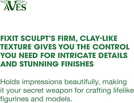 Aves Fixit Sculpt - 2 Part Air Hardening Epoxy Modeling & Repair Compound