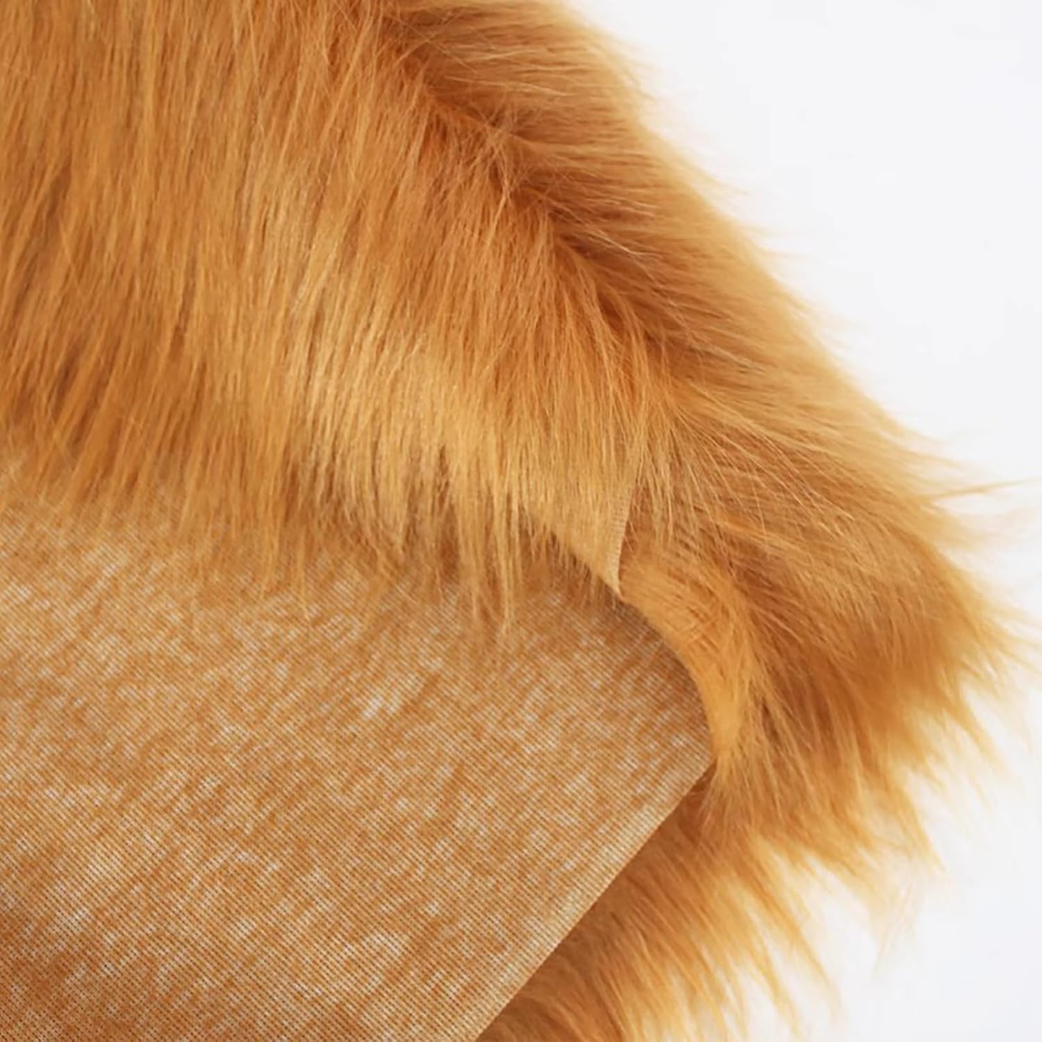 Thick Long Pile 90mm Faux Fur Fabric for Upholstery DIY Crafts Soft Plush Fur Luxury Shag Fabric 150x50cm(Grey)
