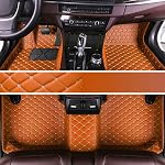 Tapis de voiture sur mesure pour Mercedes Benz A, B, C, E, Classe S,AMG GT, CLA,CLK,CLS,Classe M, classe G,GLA,GLB,GLC,GLE,GLK,GL/GLS,EQA,EQB,EQC,EQE,EQS 1999-2023 (Or noir)