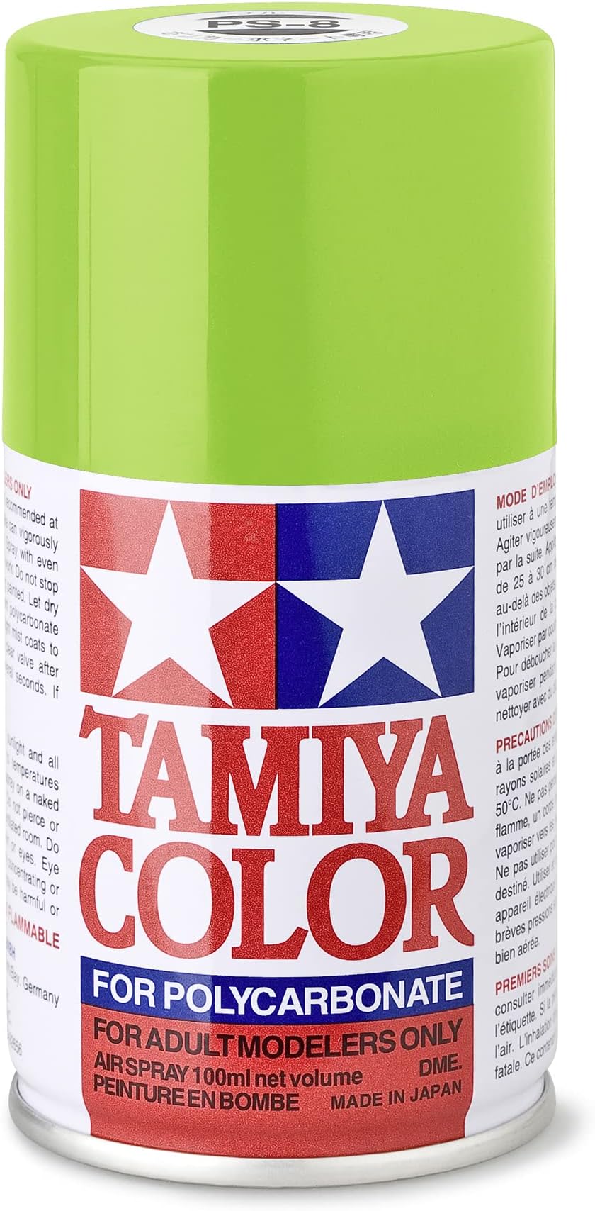 Tamiya PS8 Light Green Polycarbonate Spray Paint 86008 Lexan RC Car
