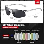 DUCO Polarized Sunglasses Mens Ultralight Carbon Fiber Sun Glasses for Men Driving Sports Fishing UV400 Protection DC8277