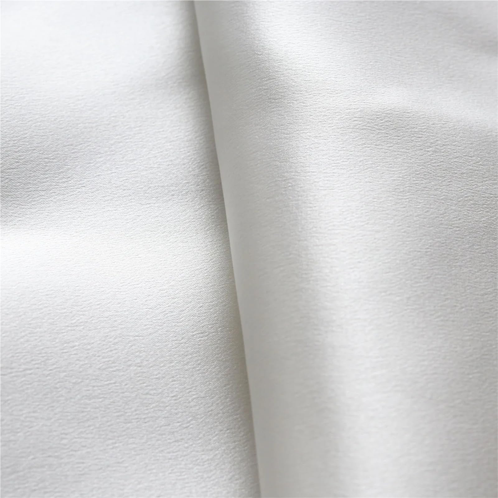 Tela de seda 100 % pura de satén blanco para vestido de novia, tela Cheongsam, tela de costura para coser (140 cm)