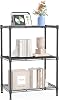 IZEUK 3 Tier Shelf, Heavy Duty Steel Wire Shelving Unit for Home, Kitchen, Laundry Room Organization, Office Storage Rack 17.7 W x 11.8 D x 26.3 H, 450LBS, Grey