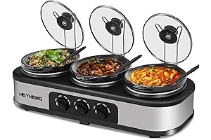 Triple Slow Cooker Buffet Server and Warmer