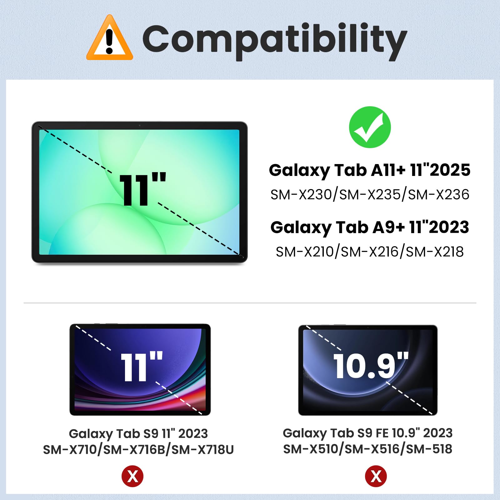 MoKo 2 Pezzi Vetro Temperato per Samsung Galaxy Tab A11 Plus 11 Inch 2025, Pellicola Protettiva HD