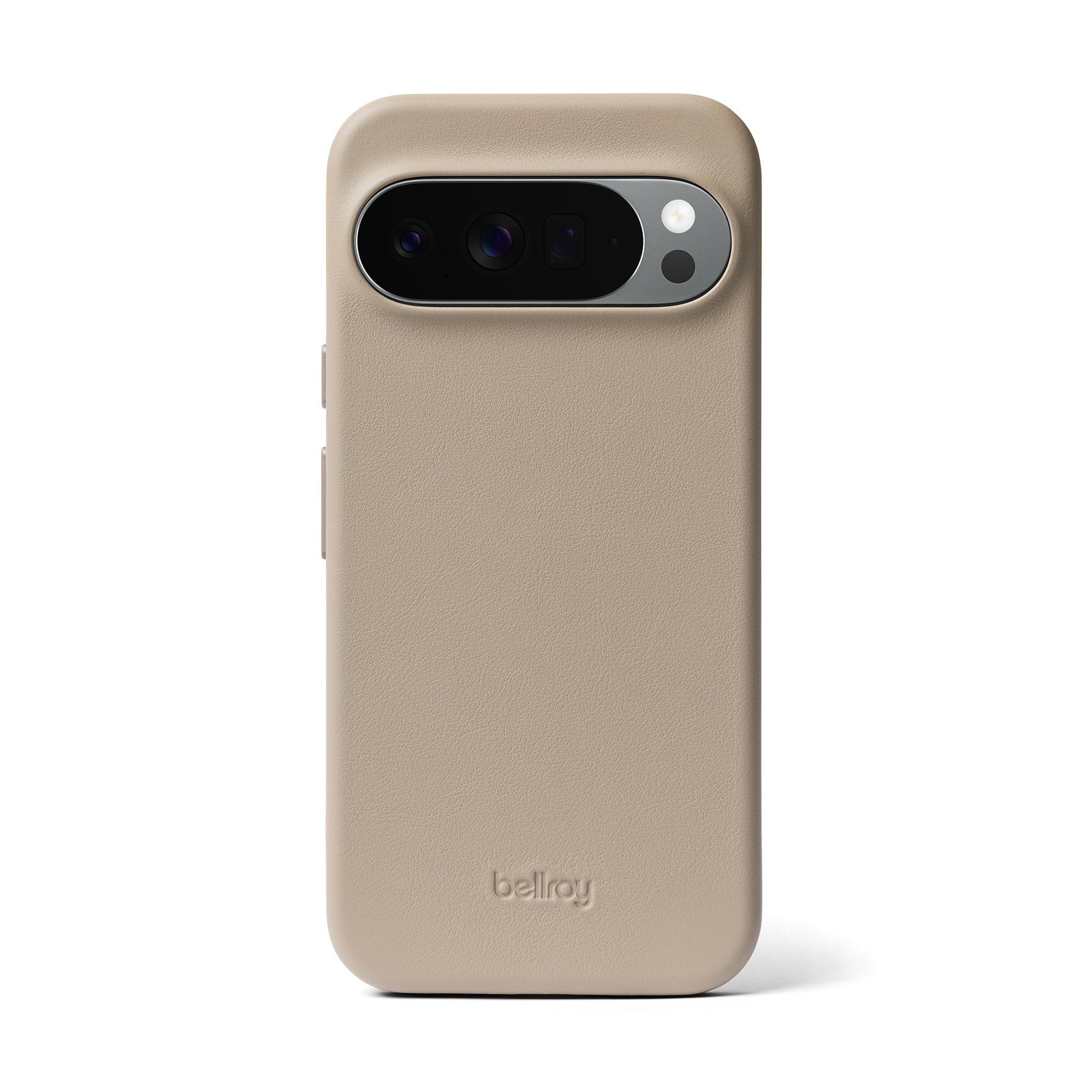 Bellroy Phone Case, para Google Pixel 10 Pro XL - SimplyTaupe | Funda slim de piel para Google Pixel 10 Pro XL con forro de microfibra y acceso total a botones y puertos