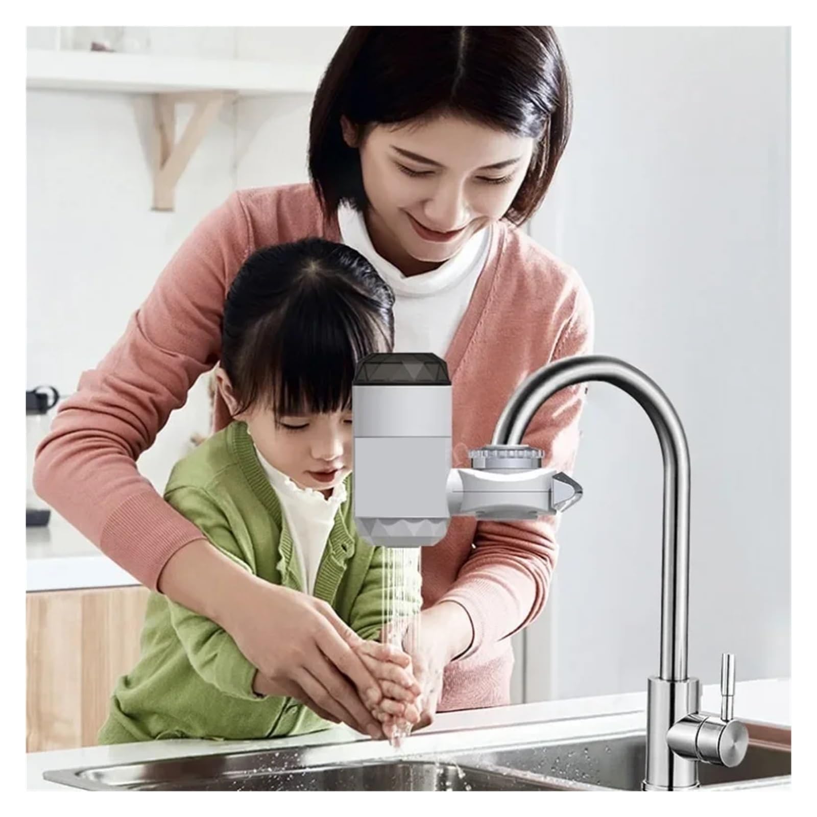 Rubinetto Scaldabagno Elettrico Rubinetto Istantaneo for Acqua Calda Riscaldatore Rubinetto for Riscaldamento Freddo Scaldaacqua Istantaneo Senza Serbatoio La Sicurezza Efficiente