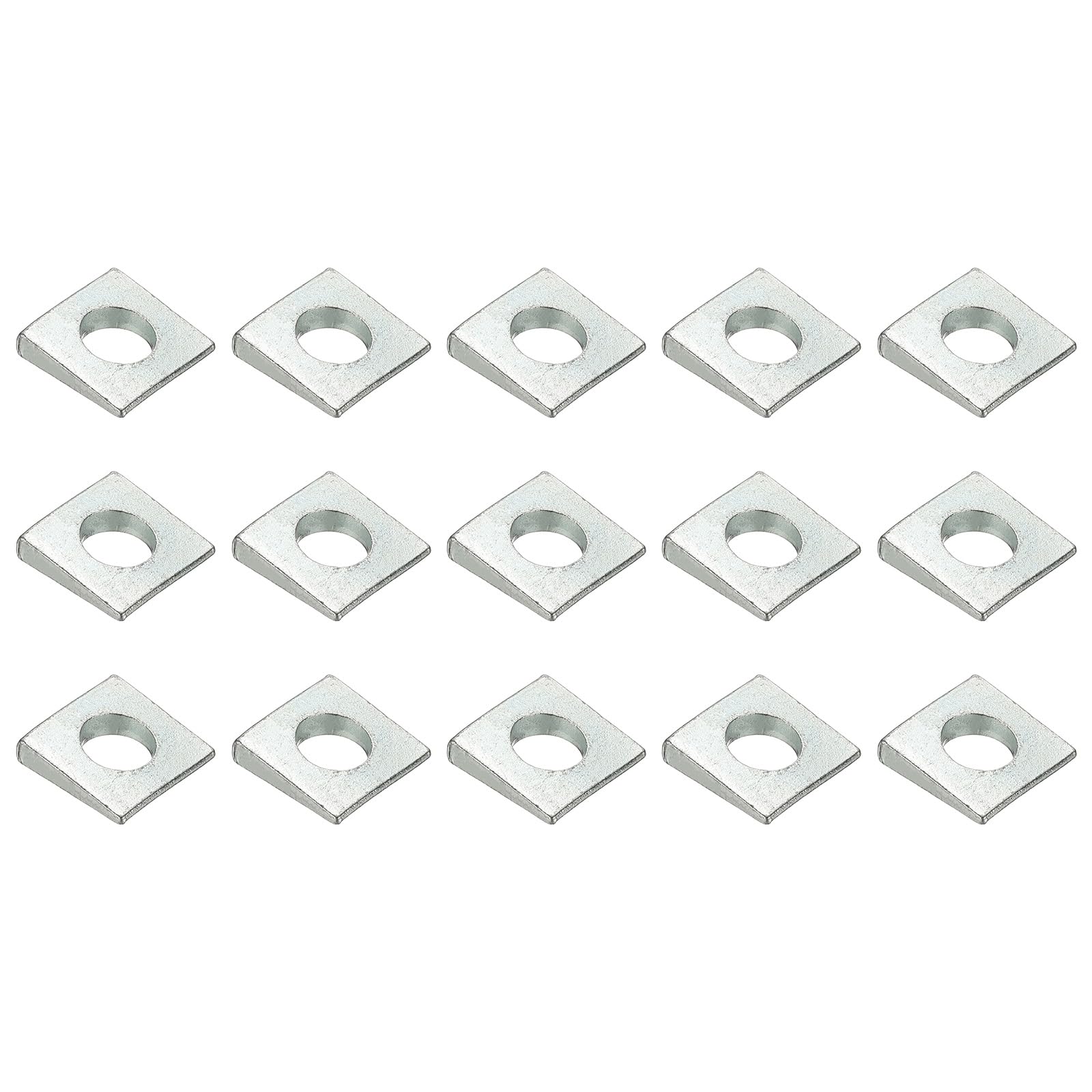 PATIKIL 15pcs Beveled Square Washers