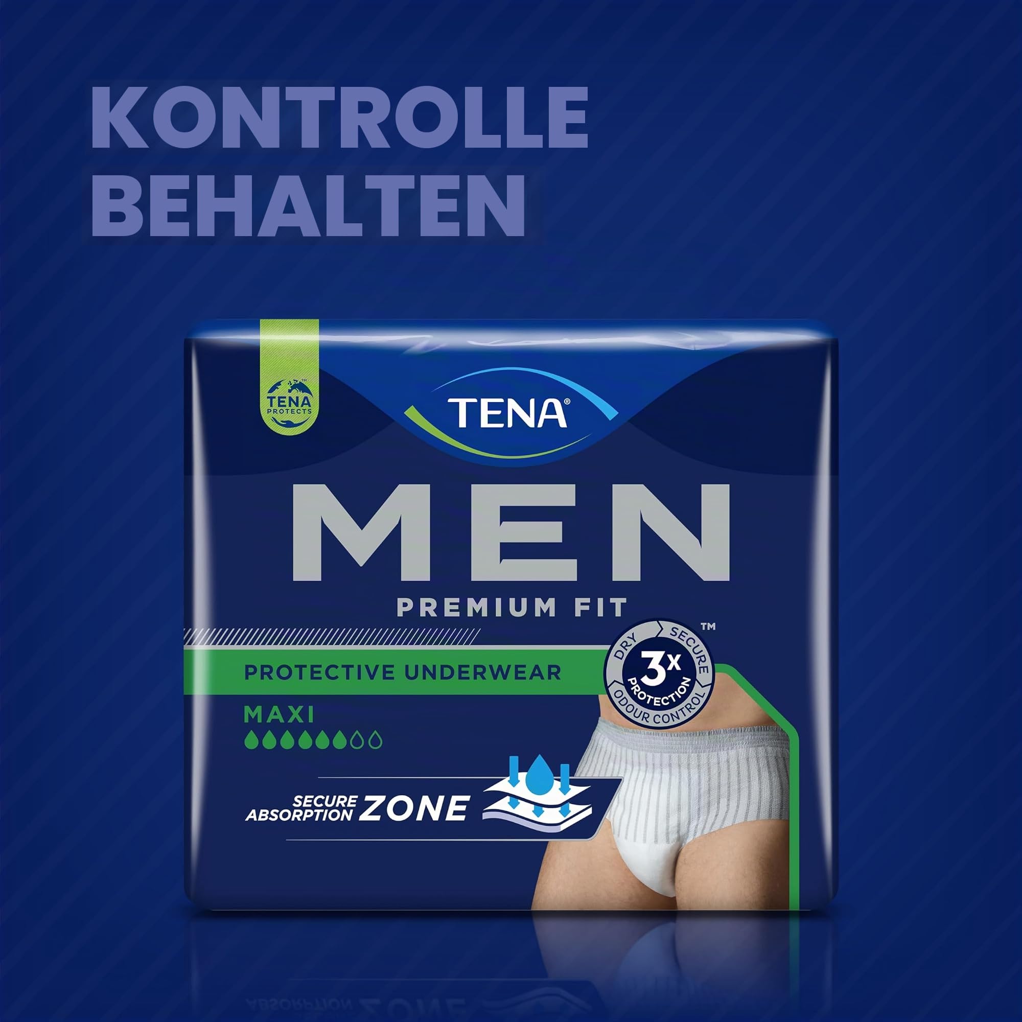 Tena Men Premium Fit Schutzunterwäsche Level 4 - S/M (3 x 10 Stück)
