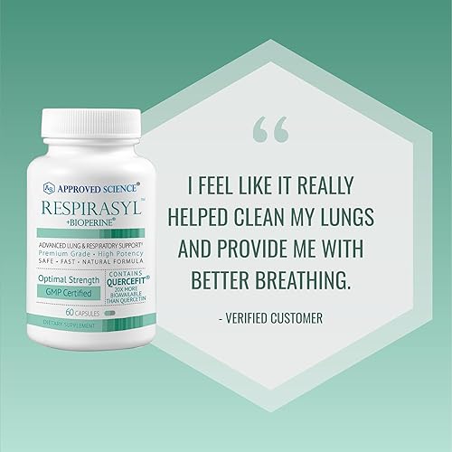 Miniatura 6 de Approved Science Respirasyl - Soporte avanzado pulmonar y respiratorio - Promueve una respuesta inmune saludable - con Quercefit, vitaminas A, C, D,