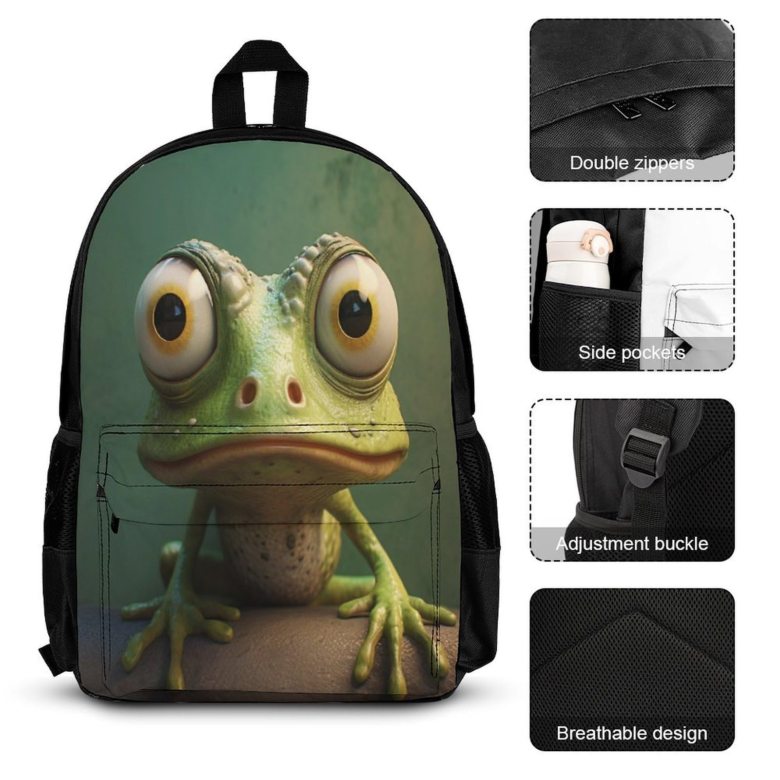 Plecak piłkarski CP dla chłopców z torbą na lunch i etui, podstawowy zestaw do piłki nożnej na codzienne wyjścia, Styl-2, Taille unique, Preppy