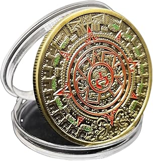 Mexico Mayan Aztec Calendar Art Prophecy Culture Challenge Coin Lucky Commemorative Coins