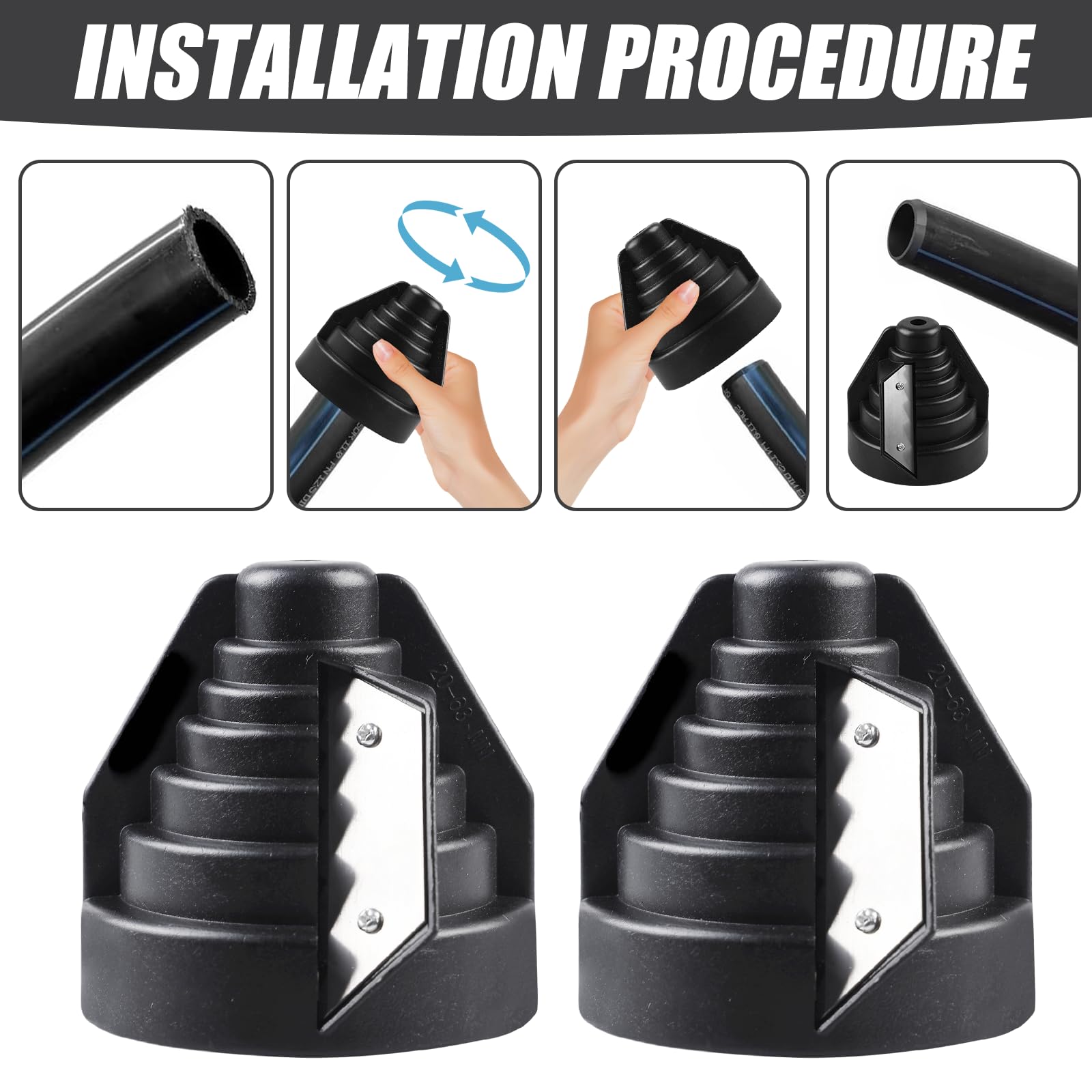Hand-Entgrater Mit 10 HSS-Klingen – 360° Drehbarer Kopf Für Metall, Kunststoff, 3D-Druck, Alu, PVC & Stahl Entgratwerkzeug Für 3D Druck
