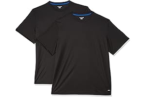 High-Performance Men's Active Essential Tech T-Shirts (Pack of 2)