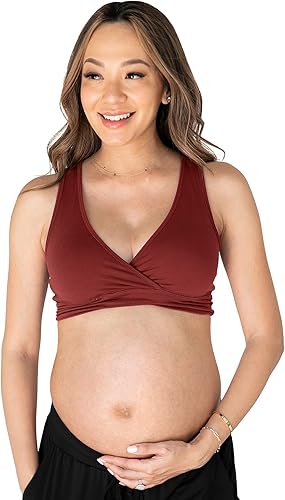 Kindred Bravely Sujetador de enfermería con espalda cruzada de rizo francés para maternidadlactancia