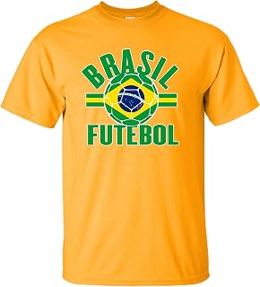 Adult Brasil Futebol Brazil Football Soccer Futbol T-Shirt