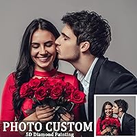 Mougins 5D Custom Diamond Art Painting Kit - Personalized DIY Photo Canvas, Painting by Diamonds Kits for Adults & Gifts