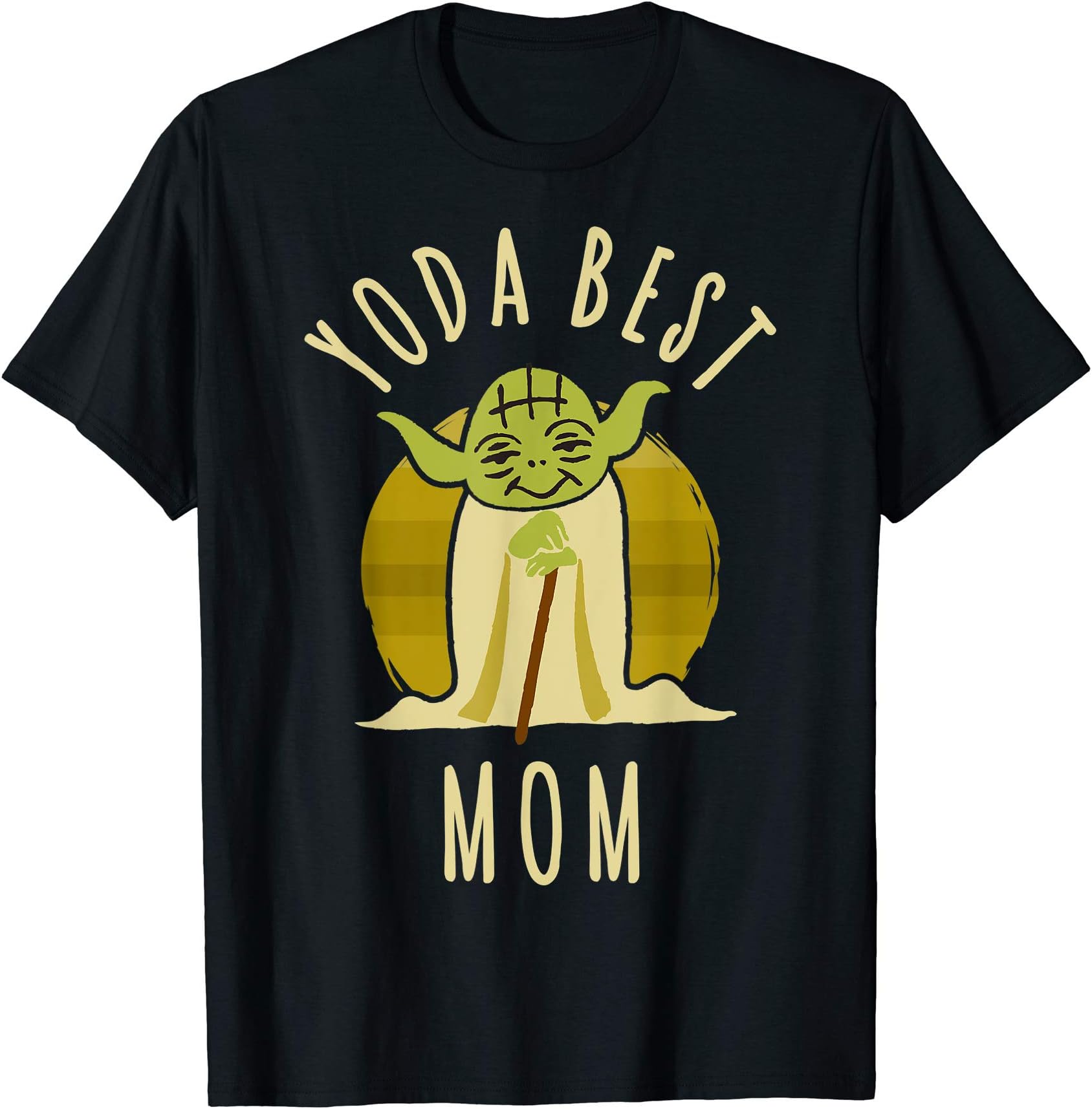 STAR WARSYoda Best Mom Cartoon Yoda T-ShirtOEKO-TEX STANDARD 100