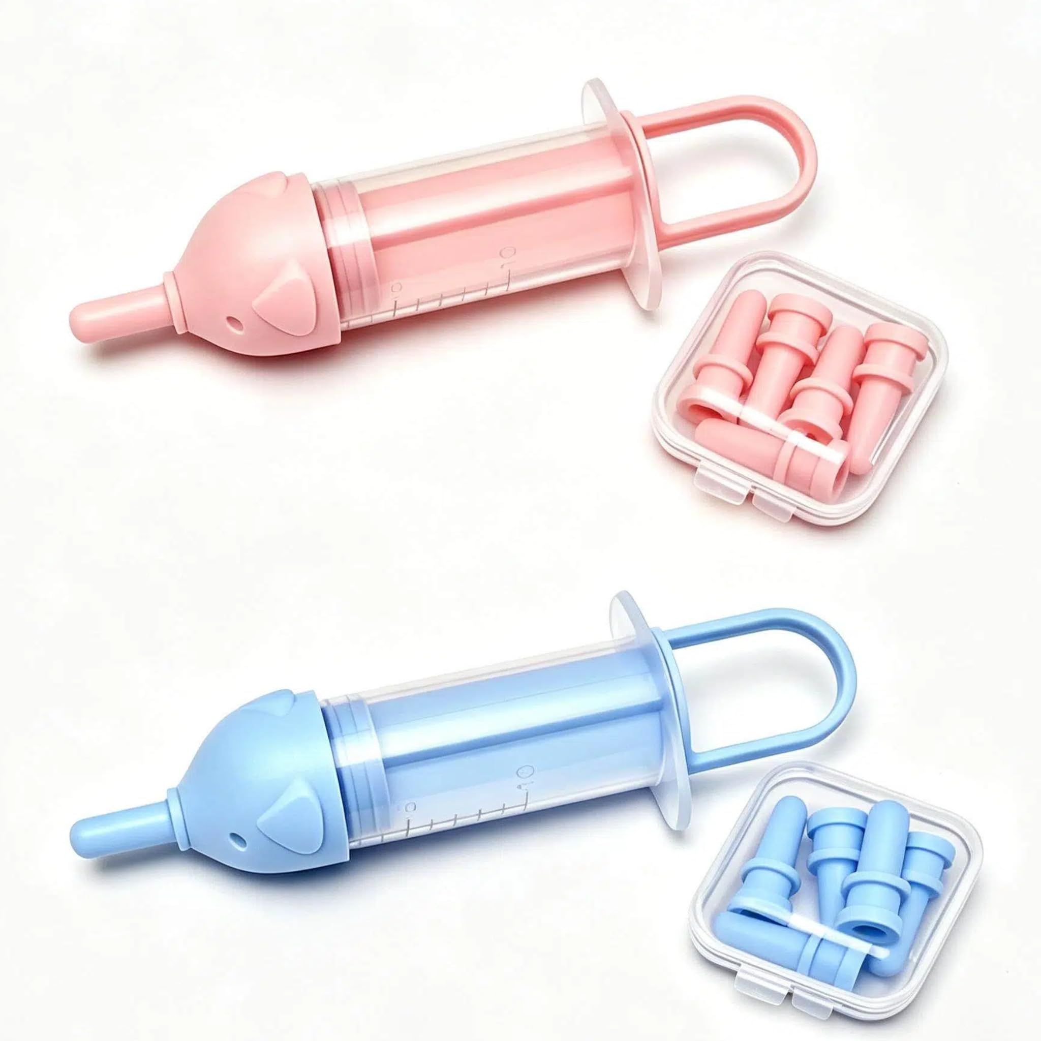 2 Pcs Kitten Milk & Puppy Milk Feeding Kit with Syringe & 10 Nipples