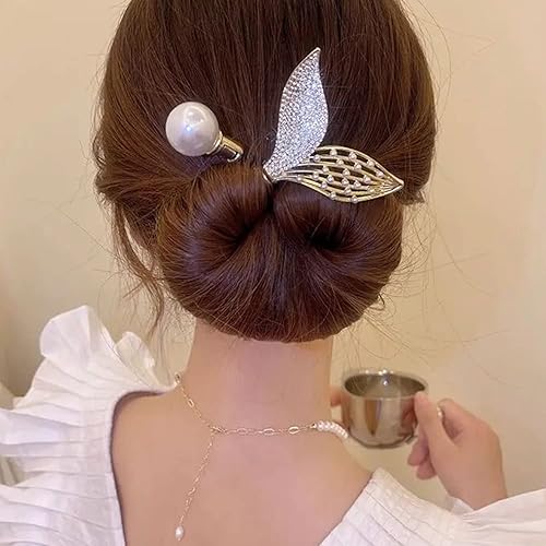 Ins Style - Rizador de pelo elegante y perezoso, accesorios para el cabello, accesorios de cabello de moño giratorio, clips de trenzado de cabello