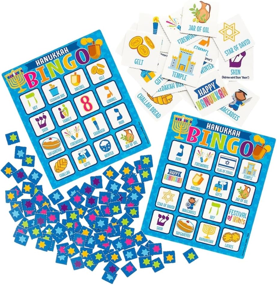 Fun Express Hanukkah Bingo Game - Toys - 22 Pieces