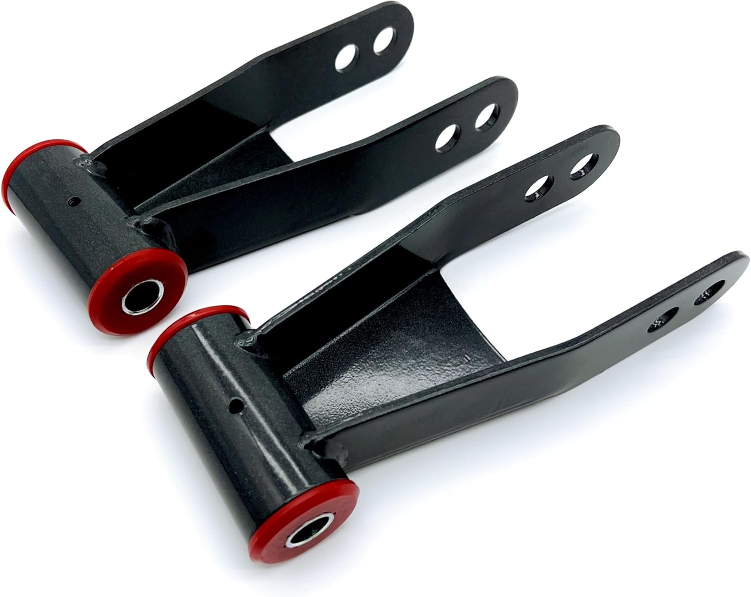 2" Rear Drop Lowering Shackle Kit Compatible with 2019-2024 Chevy Silverado & GMC Sierra 1500 Suspension Spring Shackles Replaces # 712120