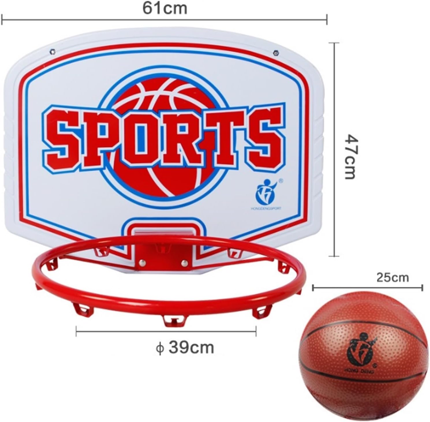 AOKLEY Portable Shoot at The Basket Frame Hanging Basketball Board, Indoor and Outdoor Portable Basketball Rack, Rebound Sports Basketball