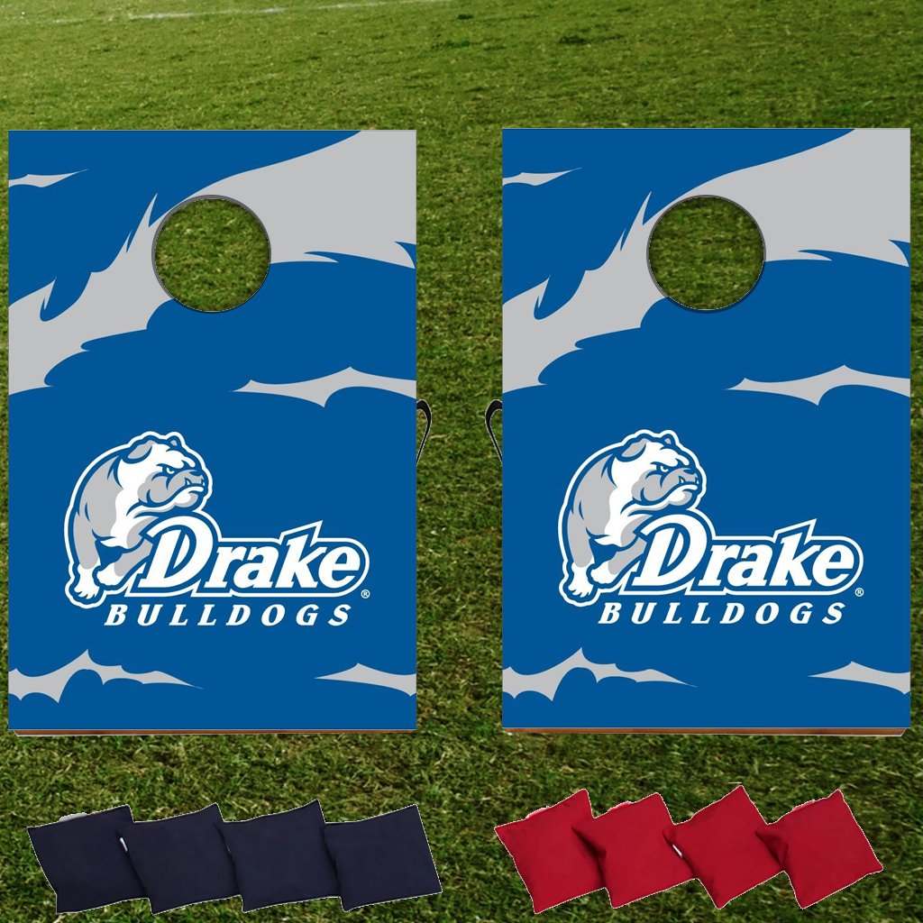 VictoryStore Gift Games - Drake University Cornhole Bag Toss Game (Design 1)