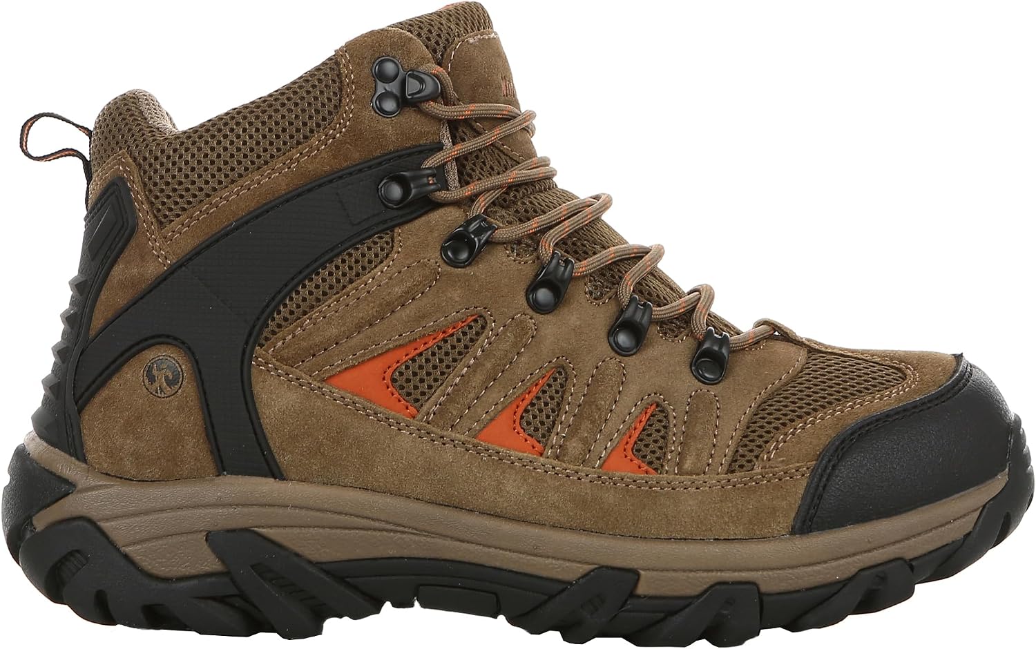 Northside Men's Camano Ridge Mid Hiking Boot - Suede and Mesh Upper Cushioned Anti-Fatigue Insole Compression Molded EVA Midsole -Waterproof Rubber Traction Outsole