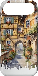 Germany Painting Watercolor Vintage Travel Case for iPhone Air