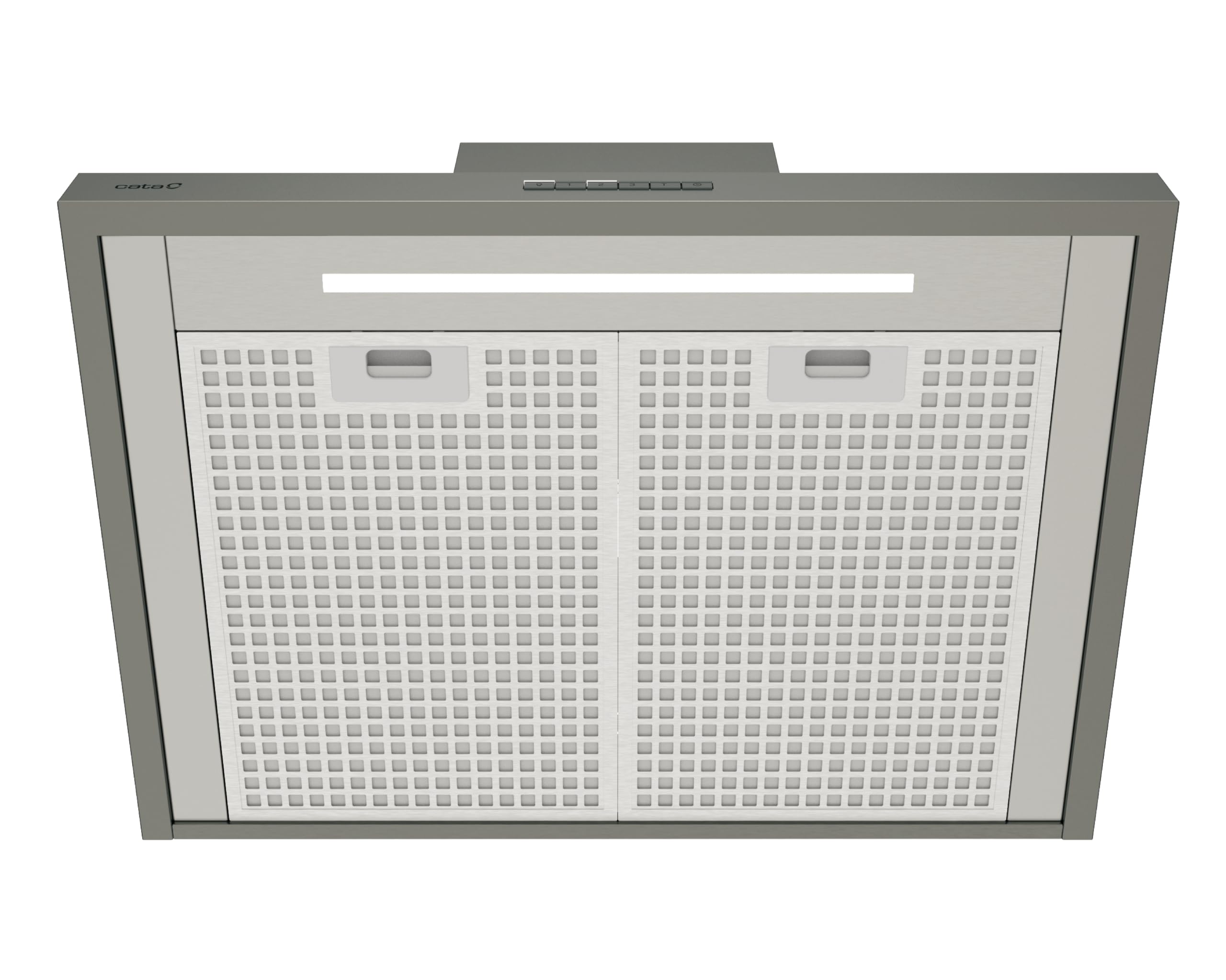 CATA Sygma 7010 X Campana Extractora Decorativa de Pared de 70 cm, 802 m³/h, 4 Velocidades 3+1 Turbo, Control Electrónico, Tira LED Regulable, Clase A, Acero Inoxidable