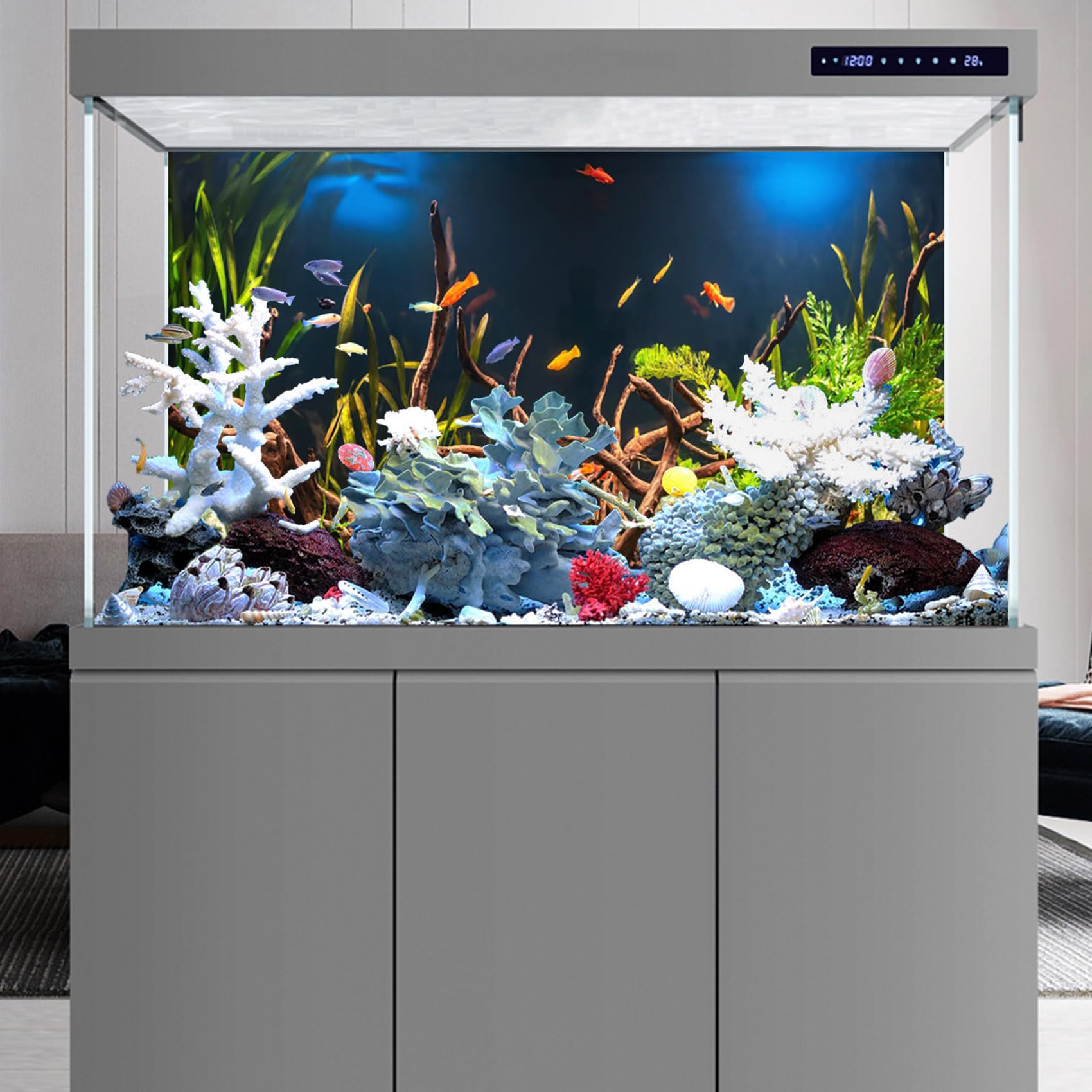 Snapklik.com : YongFoto Fish Tank Background 24x12 Inch Aquarium ...