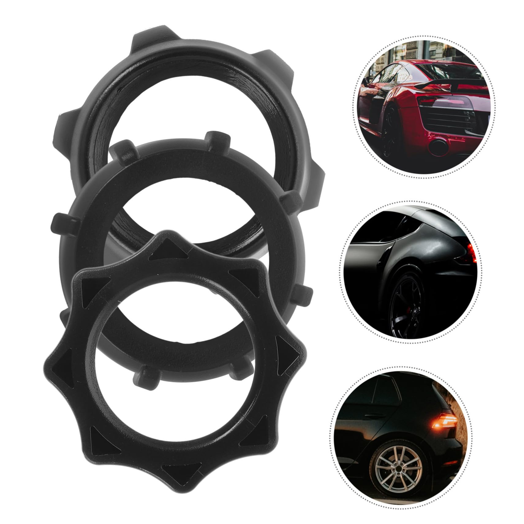 Bague de Serrage pour Adaptateur Fixe à Rotule, 15 Pcs Noir | Plastique, pour Chargeur sans Fil et Support Téléphone, Usage Voiture en Conduite
