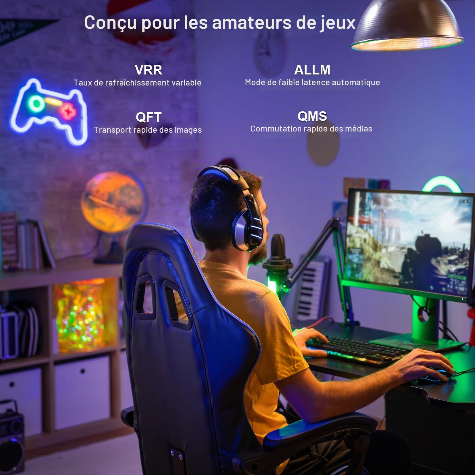 BENFEI Câble HDMI 2.1 Fibre Optique 30 M - 8K@60Hz, 4K@240Hz, 48 Gbit/s, Certification Murale CL3, avec eARC/HDR Dynamique/HDCP 2.3 - Pour PS5, Xbox, PC GPU, TV, Projecteur et Systèmes Home Cinéma