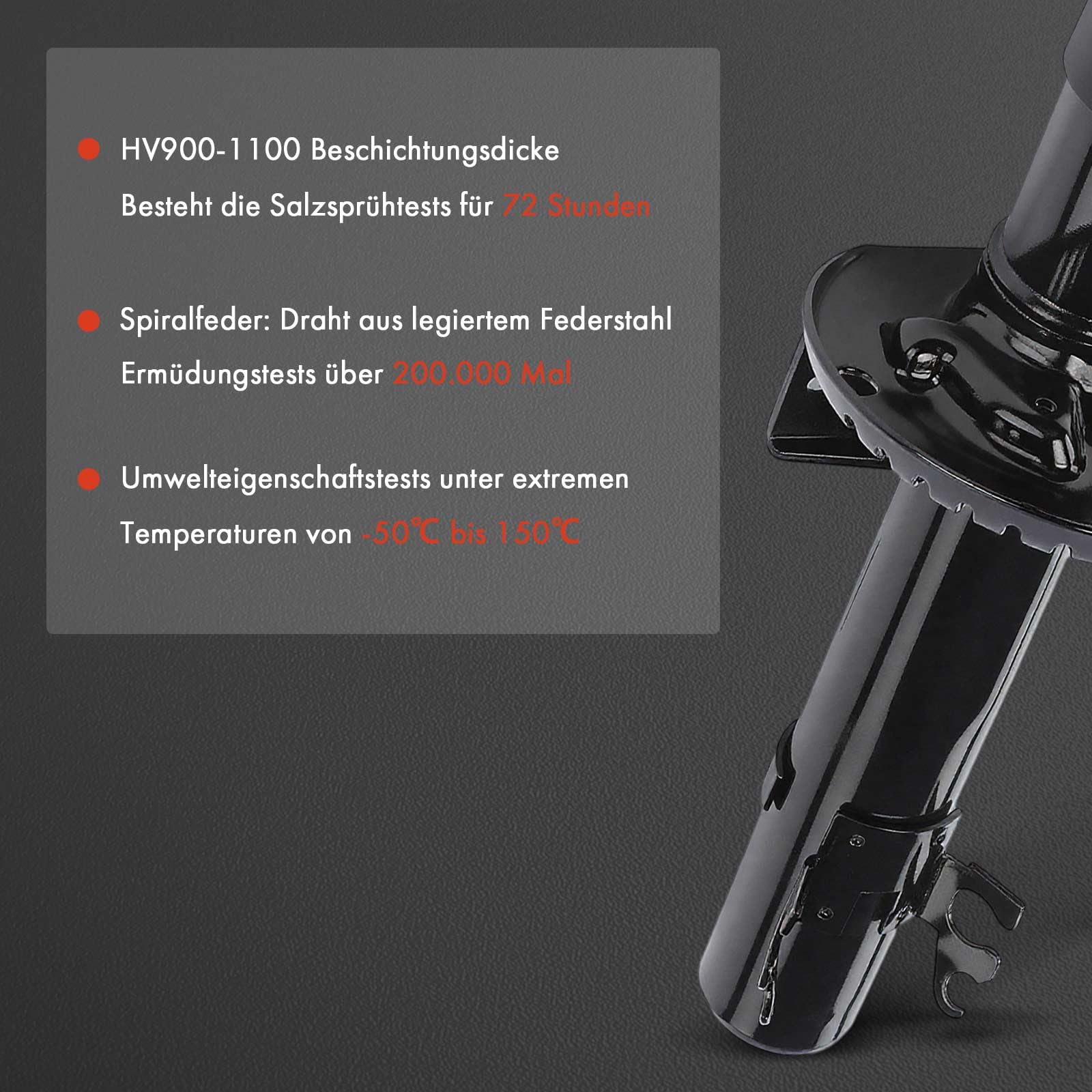 Frankberg 2x Ammortizzatori per sospensioni Ammortizzatori autotelaio Anteriore Compatibile con Polo 6C1 6R1 Ibiza IV 6J5 6P1 Fabia III NJ3 Fabia III Station Wagon NJ5 Ibiza Replace# 339763