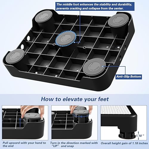 Miniatura 4 de SOYO Mobility - Taburete de un paso, resistente para interiores y exteriores, antideslizante, plataforma de apoyo para adultos mayores, soporte de