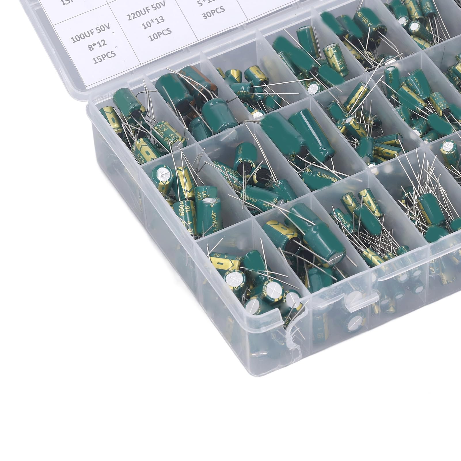 460 stuks/doos 24 waarden aluminium elektrolytische condensatorset