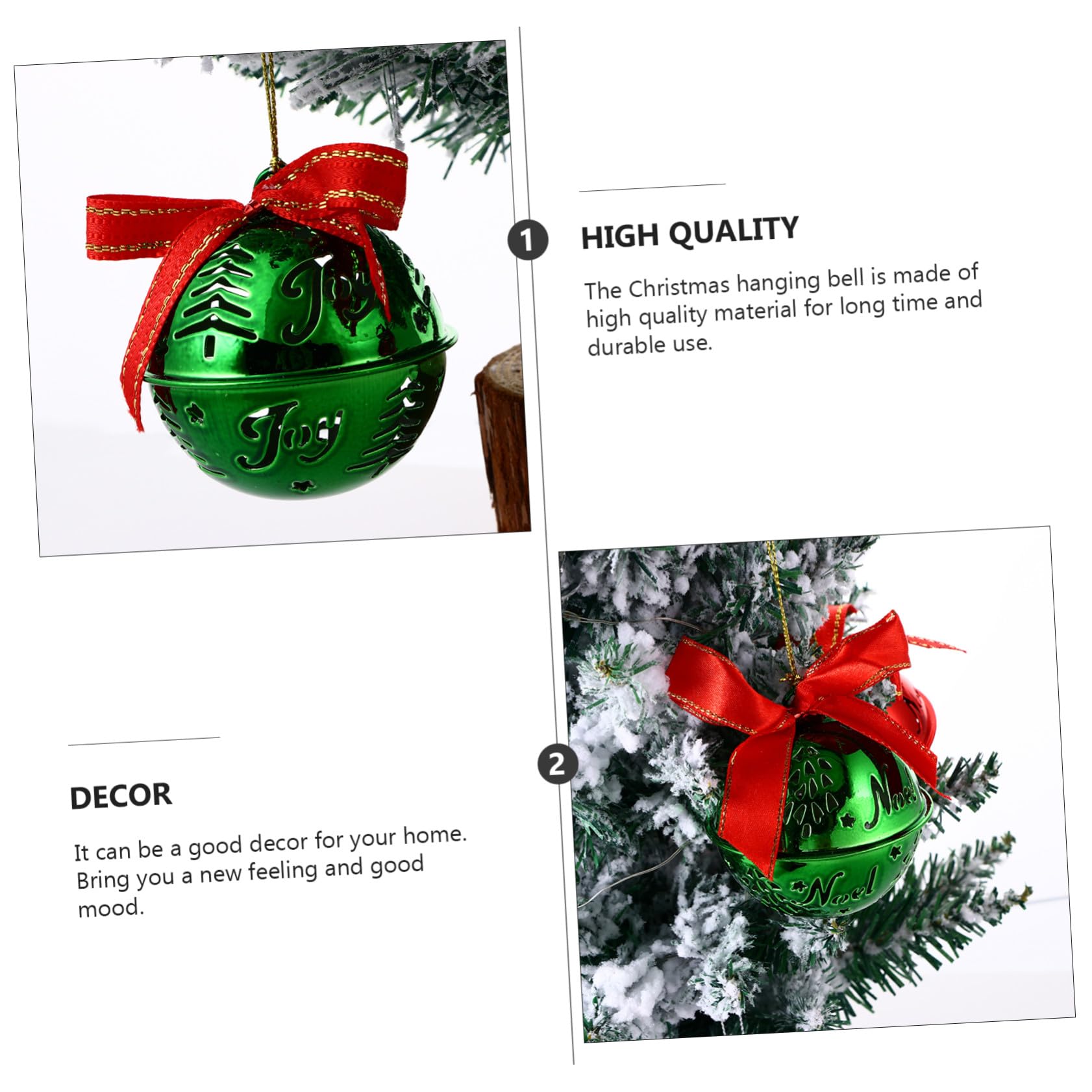 12pezzi Campane Natalizie Pendenti Decorazione Albero Di Natale Ornamento Da Appendere Decorazione Da Appendere Per Casa Campane Natalizie Pendenti