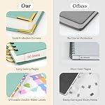 Carnet de notes spirales 8.5" x 11", 300 Pages numérotées Cahiers de l'Ordre Règle avec onglets, Couverture rigide leather Lined Journal pour les femmes hommes, 100GSM Revues épaisses pour l'écriture, grandes A4 Cahiers pour l'école de travail